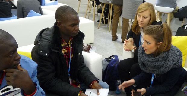 SRzG-Botschafterin Anna Braam bei der UN-Weltklimakonferenz 2015